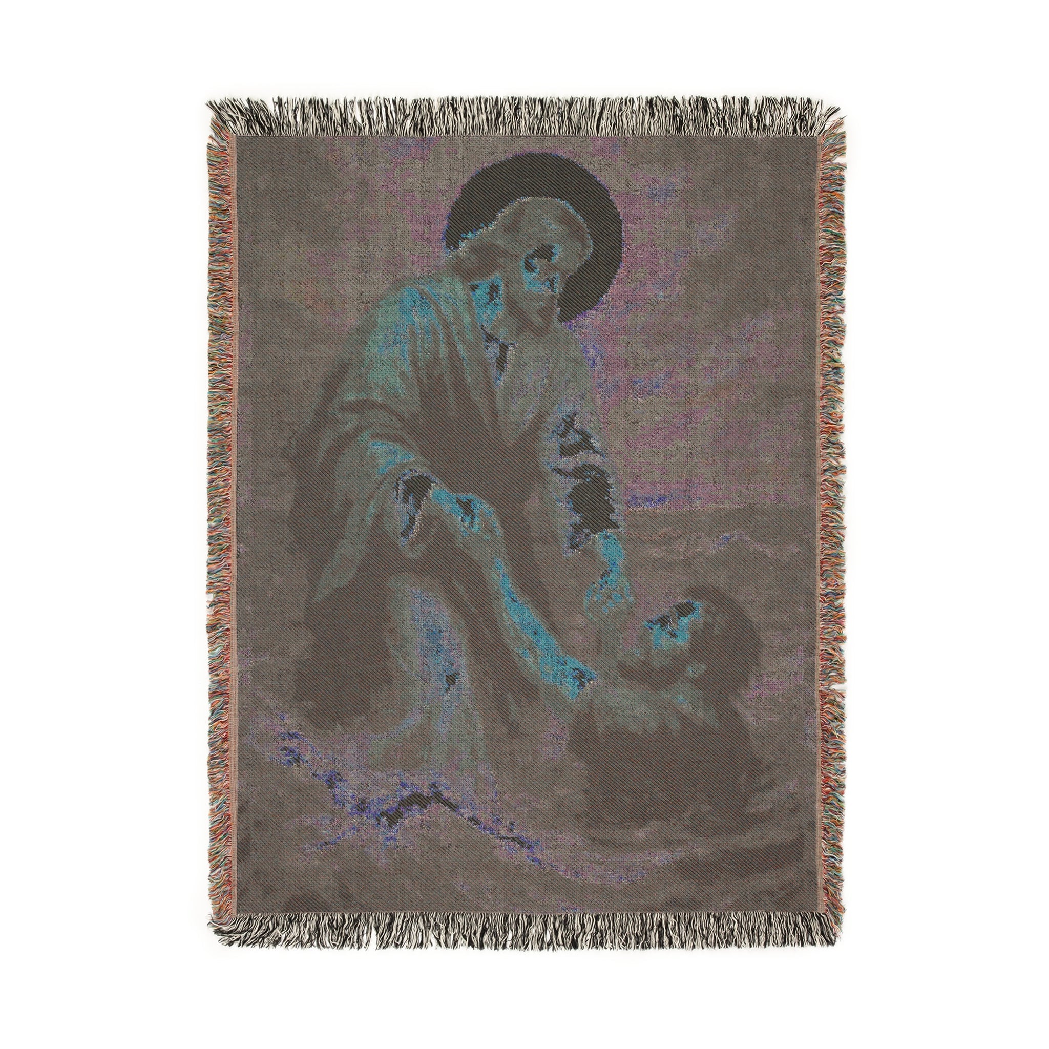 Christian Blanket Matthew 14:31 - 100% Cotton Woven Blanket