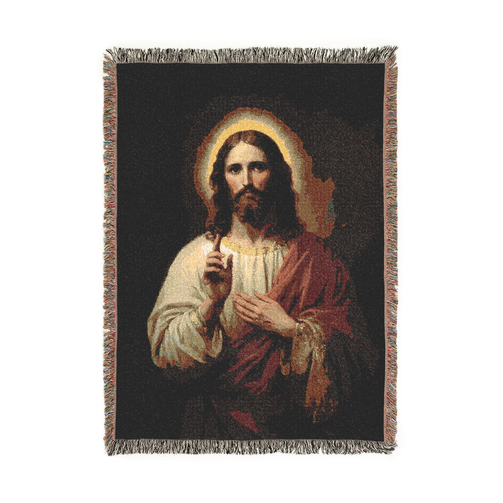 Jesus Christ - 100% Cotton Woven Blanket