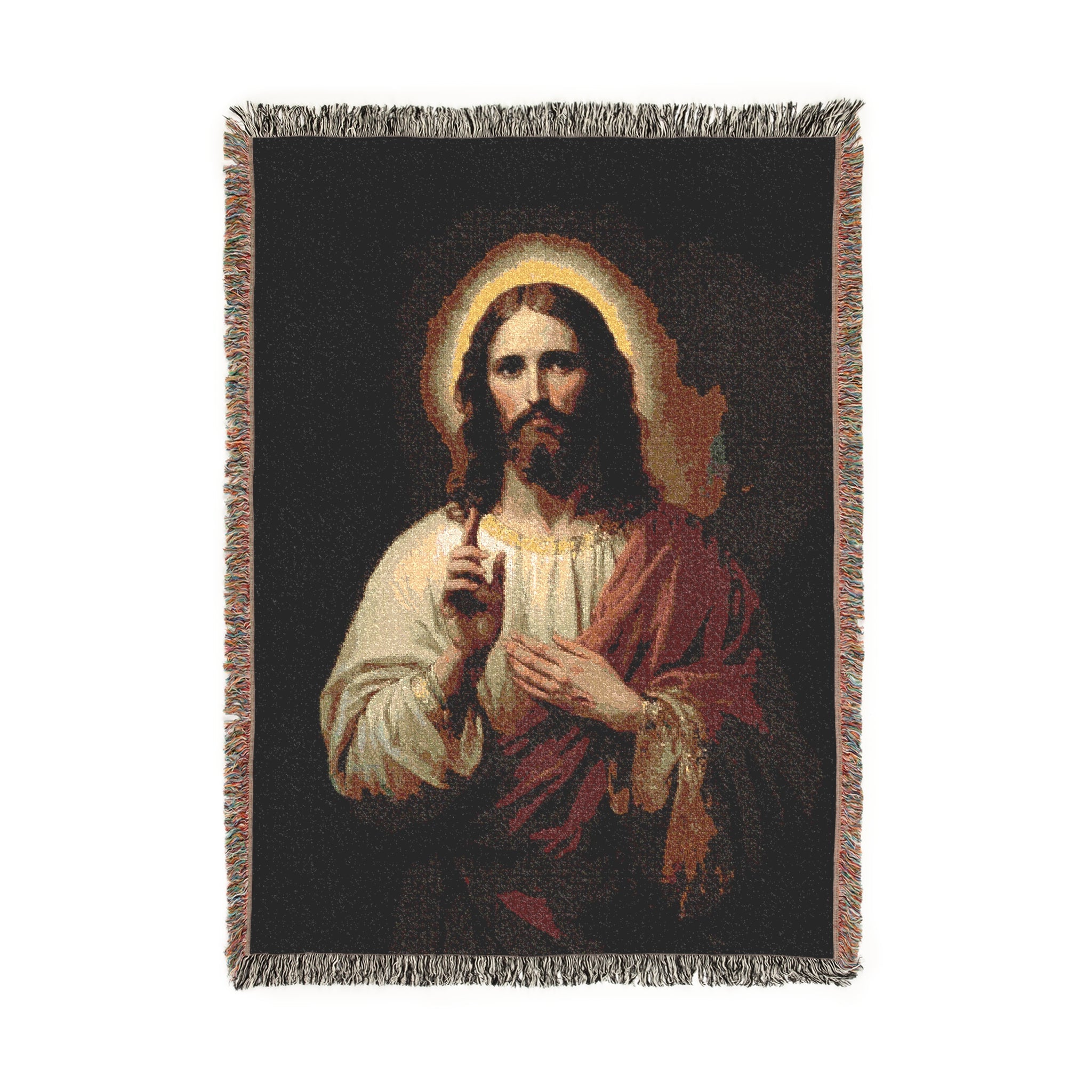 Jesus Christ - 100% Cotton Woven Blanket